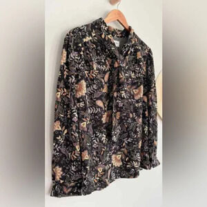 NWT Michael Stars Alexie printed bow blouse plus size 2X